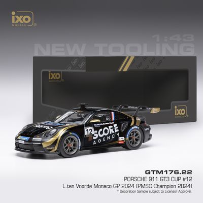 1:43 Ixo - Porsche 911 GT3 Cup (992) Porsche Cup #12 Monaco GP 2024 L.ten Voorde 1:43 Ixo - Porsche 911 GT3 Cup (992) Porsche Cup #12 Monaco GP 2024 L.ten Voorde