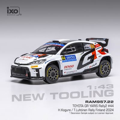 1:43 Ixo - Toyota GR Yaris Rally2 #44 Rally WM Rally Finland H.Kogure T.Luhtinen 1:43 Ixo - Toyota GR Yaris Rally2 #44 Rally WM Rally Finland H.Kogure T.Luhtinen