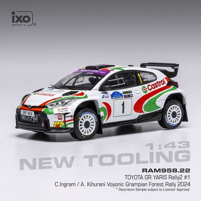 1:43 Ixo - Toyota GR Yaris Rally2 #1 Rally WM Voyonic Grampian Forest Rally C.Ingram - A.Kihurani 1:43 Ixo - Toyota GR Yaris Rally2 #1 Rally WM Voyonic Grampian Forest Rally C.Ingram - A.Kihurani