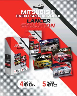 Tarmac Cards Mitsubishi Event Special Vol.01 - Lancer Evolution *1 Pack* Tarmac Cards Mitsubishi Event Special Vol.01 - Lancer Evolution *1 Pack*