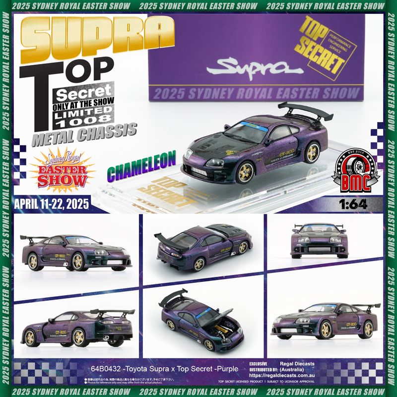 1:64 BM Creations - Toyota Supra Top Secret *Australia Limited*, purple 1:64 BM Creations - Toyota Supra Top Secret *Australia Limited*, purple
