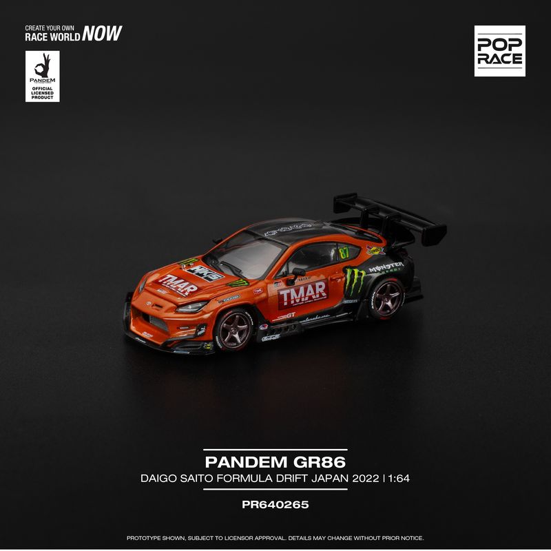 1:64 Pop Race Limited - 2022 Pandem GR 86 Daigo Saito FDJ