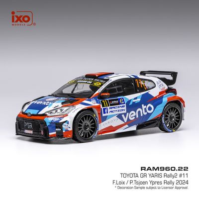 1:43 Ixo - Toyota GR Yaris Rally2 #11 Rally WM Rally Ypres F.Loix P.Tsjoen 1:43 Ixo - Toyota GR Yaris Rally2 #11 Rally WM Rally Ypres F.Loix P.Tsjoen