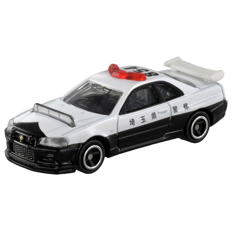 1:62 Tomica - Nissan Skyline GT-R (BNR34) PatrolCar *Takara Tomy*, white/black 1:62 Tomica - Nissan Skyline GT-R (BNR34) PatrolCar *Takara Tomy*, white/black