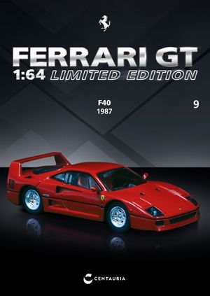 1:64 Centauria (Ixo) - Ferrari F40 1987 Rosso Red *Mit Vitrine* 1:64 Centauria (Ixo) - Ferrari F40 1987 Rosso Red *Mit Vitrine*