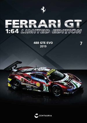 1:64 Centauria (Ixo) - Ferrari 488 GTE Evo 3.9L Turbo V8 Team AF Corse #51 Winner Class LMGTE Pro 24h le Lans 2019 J. Calado - A. Pier Guidi - D. Serra *Mit Vitrine* 1:64 Centauria (Ixo) - Ferrari 488 GTE Evo 3.9L Turbo V8 Team AF Corse #51 Winner Class LMGTE Pro 24h le Lans 2019 J. Calado - A. Pier Guidi - D. Serra *Mit Vitrine*
