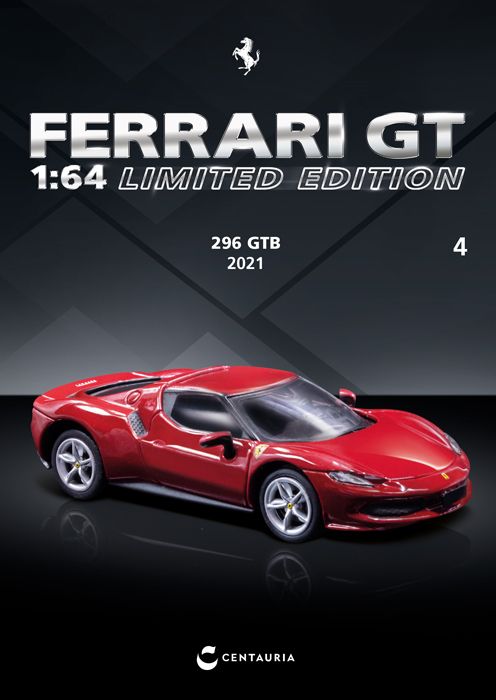 1:64 Centauria (Ixo) - Ferrari 296 GTB Hybrid 830HP V6 2021 Red *Mit Vitrine* 1:64 Centauria (Ixo) - Ferrari 296 GTB Hybrid 830HP V6 2021 Red *Mit Vitrine*