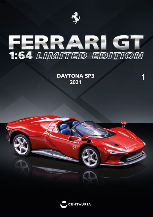 1:64 Centauria (Ixo) - Ferrari Daytona SP3 2021 Rosso Corsa Red *Mit Vitrine* 1:64 Centauria (Ixo) - Ferrari Daytona SP3 2021 Rosso Corsa Red *Mit Vitrine*