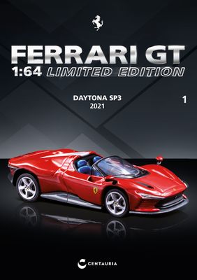 1:64 Centauria (Ixo) - Ferrari Daytona SP3 2021 Rosso Corsa Red *Mit Vitrine* 1:64 Centauria (Ixo) - Ferrari Daytona SP3 2021 Rosso Corsa Red *Mit Vitrine*
