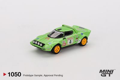 1:64 Mini GT - 1979 Lancia Stratos HF #4 Spanish Rally Champion, green *Blister packaging* 1:64 Mini GT - 1979 Lancia Stratos HF #4 Spanish Rally Champion, green *Blister packaging*