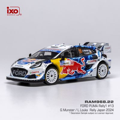 1:43 Ixo - Ford Puma Rally1 #13 Rally Japan G.Munster L.Louka 1:43 Ixo - Ford Puma Rally1 #13 Rally Japan G.Munster L.Louka