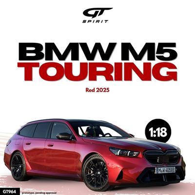 1:18 GT Spirit - 2025 BMW M5 Touring Red Metallic 1:18 GT Spirit - 2025 BMW M5 Touring Red Metallic