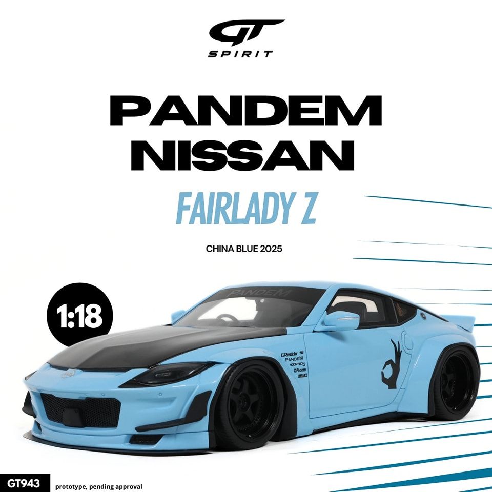 1:18 GT Spirit - 2025 Pandem Nissan Fairlady Z Light Blue