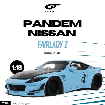 1:18 GT Spirit - 2025 Pandem Nissan Fairlady Z Light Blue 1:18 GT Spirit - 2025 Pandem Nissan Fairlady Z Light Blue