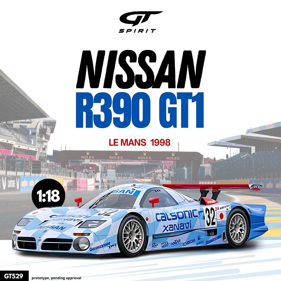 1:18 GT Spirit - Nissan R390 GT1 #32 24h Le mans 1998