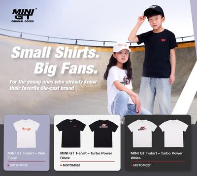 Mini GT Merchandise - T-shirt - Turbo Power, black *M* Mini GT Merchandise - T-shirt - Turbo Power, black *M*