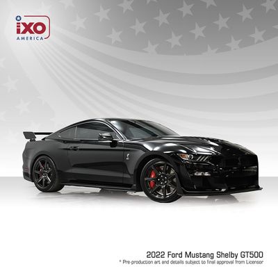 1:18 Ixo USA - 2022 Ford Mustang Shelby GT500, shadow black 1:18 Ixo USA - 2022 Ford Mustang Shelby GT500, shadow black