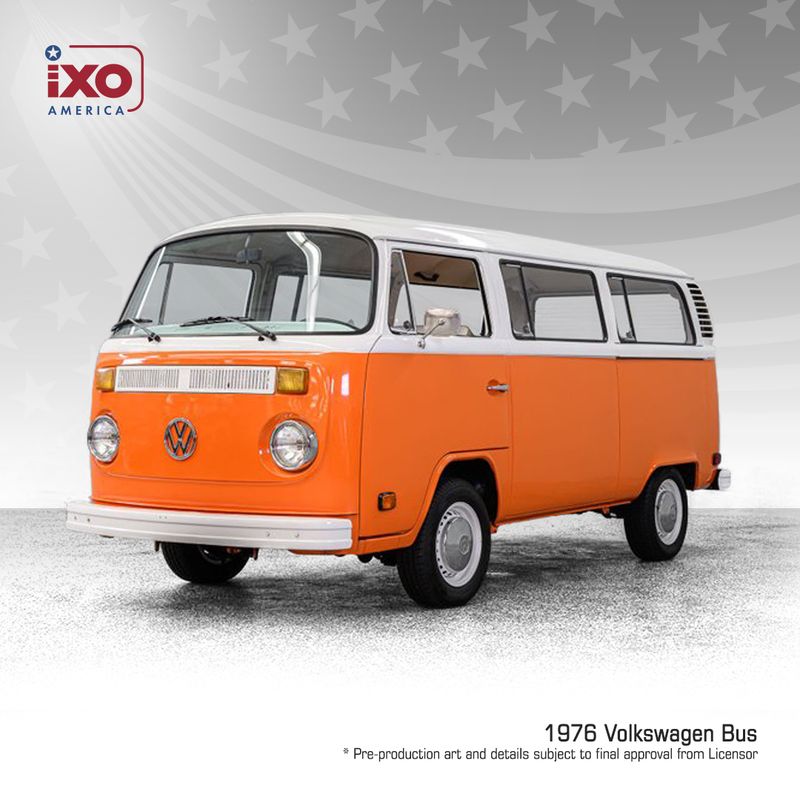 1:24 Ixo USA - 1974 Volkswagen Bus, brilliant orange 1:24 Ixo USA - 1974 Volkswagen Bus, brilliant orange