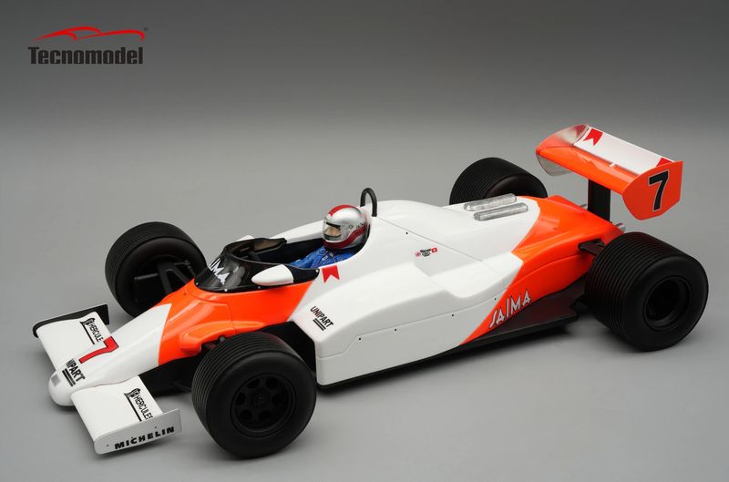 1:18 Tecnomodel - Mclaren MP4/1C 1983 Monaco GP Driver: John Watson Raining Tyres Car #7 *With Driver Figure* 1:18 Tecnomodel - Mclaren MP4/1C 1983 Monaco GP Driver: John Watson Raining Tyres Car #7 *With Driver Figure*