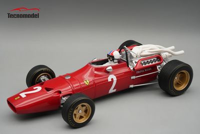 1:18 Tecnomodel - Ferrari F1 312 F1-67 #2 Italy GP 1967 C. Amon *With Driver Figure* 1:18 Tecnomodel - Ferrari F1 312 F1-67 #2 Italy GP 1967 C. Amon *With Driver Figure*