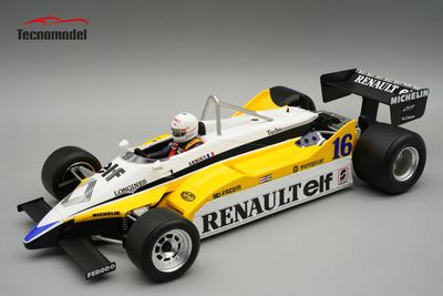 1:18 Tecnomodel - Renault F1 RE30B V6 Turbo Team renault Elf #15 Winner South African GP 1982 A. Prost *With Pilot Figure* 1:18 Tecnomodel - Renault F1 RE30B V6 Turbo Team renault Elf #15 Winner South African GP 1982 A. Prost *With Pilot Figure*