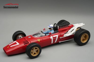 1:18 Tecnomodel - Ferrari F1 312 #17 Monaco GP 1966 J. Surtees *With Driver Figure* 1:18 Tecnomodel - Ferrari F1 312 #17 Monaco GP 1966 J. Surtees *With Driver Figure*