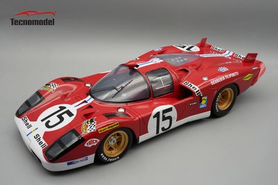 1:12 Tecnomodel - Ferrari 512S 5.0L V12 Team Scuderia Filipinetti #15 24h Le Mans 1970 *With Showcase* 1:12 Tecnomodel - Ferrari 512S 5.0L V12 Team Scuderia Filipinetti #15 24h Le Mans 1970 *With Showcase*