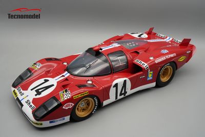 1:12 Tecnomodel - Ferrari 512S 5.0L V12 Team Scuderia Filipinetti #14 24h Le Mans 1970 *With Showcase* 1:12 Tecnomodel - Ferrari 512S 5.0L V12 Team Scuderia Filipinetti #14 24h Le Mans 1970 *With Showcase*