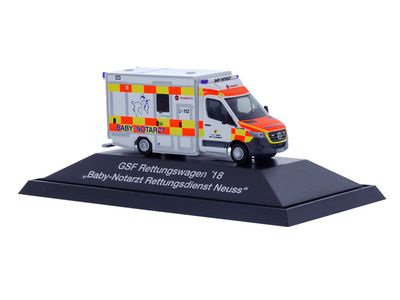 1:87 Rietze - Mercedes Benz SPRINTER GSF Baby-Notarzt Rettungsd. Neuss 2018 1:87 Rietze - Mercedes Benz SPRINTER GSF Baby-Notarzt Rettungsd. Neuss 2018