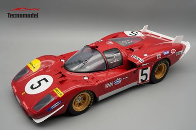 1:12 Tecnomodel - Ferrari 512S 5.0L V12 Team Sefac Spa Ferrari #5 #11 4th 24h Le Mans 1970 *With Showcase* 1:12 Tecnomodel - Ferrari 512S 5.0L V12 Team Sefac Spa Ferrari #5 #11 4th 24h Le Mans 1970 *With Showcase*