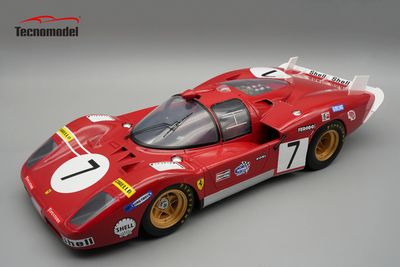 1:12 Tecnomodel - Ferrari 512S 5.0L V12 Team Sefac Spa Ferrari #7 #11 4th 24h Le Mans 1970 *With Showcase* 1:12 Tecnomodel - Ferrari 512S 5.0L V12 Team Sefac Spa Ferrari #7 #11 4th 24h Le Mans 1970 *With Showcase*