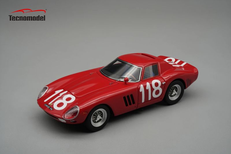 1:43 Tecnomodel - 1965 Ferrari 250 GTO 64 #118 Targa Florio 1:43 Tecnomodel - 1965 Ferrari 250 GTO 64 #118 Targa Florio