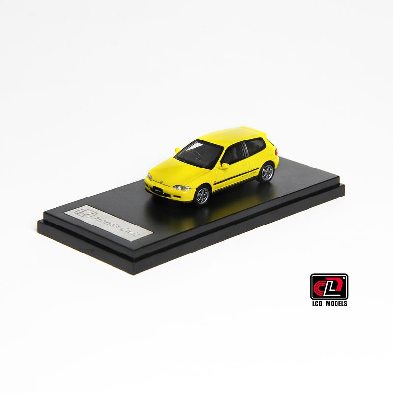 1:64 LCD Models - 1993 Honda Civic EG6 vTec Yellow 1:64 LCD Models - 1993 Honda Civic EG6 vTec Yellow