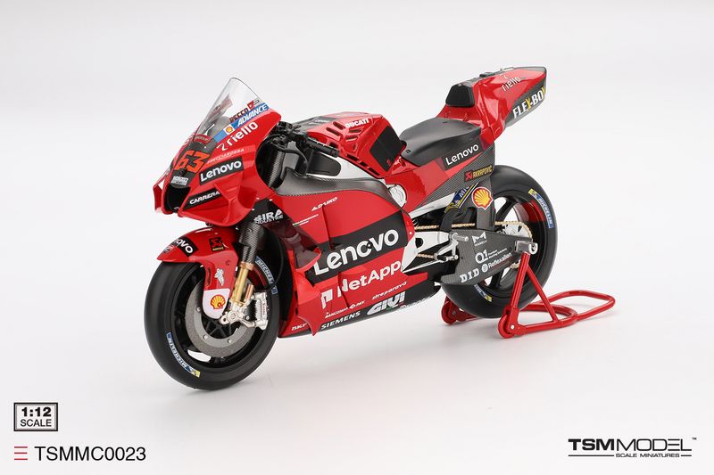 1:12 TSM - Ducati Desmosedici GP22 #63 Ducati Lenovo Team Moto GP 2022 GRAN PREMIO D'ITALIA 1:12 TSM - Ducati Desmosedici GP22 #63 Ducati Lenovo Team Moto GP 2022 GRAN PREMIO D'ITALIA