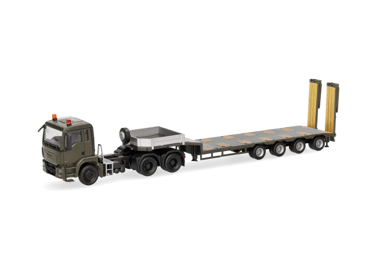 1:87 Herpa - MAN TGS M Semitieflade-Sattelzug "Serbische Streitkräfte" (Serbien)
