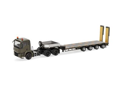 1:87 Herpa - MAN TGS M Semitieflade-Sattelzug 1:87 Herpa - MAN TGS M Semitieflade-Sattelzug "Serbische Streitkräfte" (Serbien)