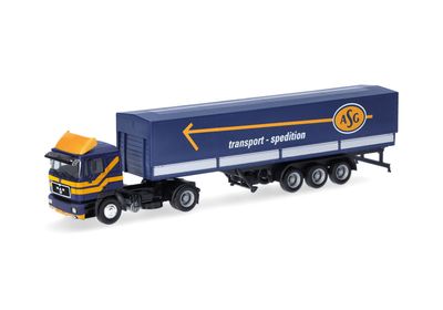 1:87 Herpa - MAN F90 Planen-Sattelzug 1:87 Herpa - MAN F90 Planen-Sattelzug "ASG" (Schweden)