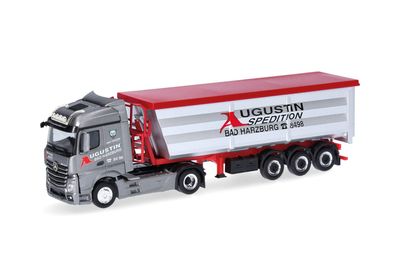 1:87 Herpa - Mercedes-Benz Actros Streamspace Stahlmulden-Sattelzug 1:87 Herpa - Mercedes-Benz Actros Streamspace Stahlmulden-Sattelzug "Augustin Spedition"