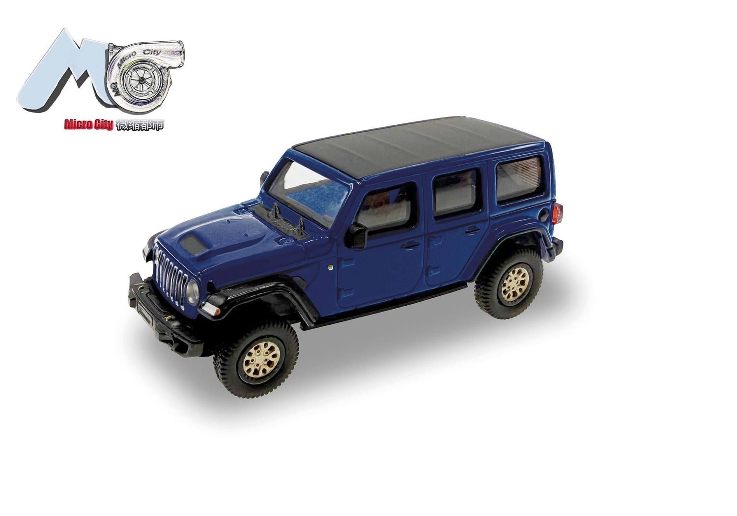 1:87 Herpa - MicroCity: Jeep Wrangler, blau (ab 2017)