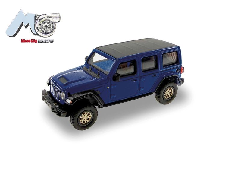 1:87 Herpa - MicroCity: Jeep Wrangler, blau (ab 2017) 1:87 Herpa - MicroCity: Jeep Wrangler, blau (ab 2017)