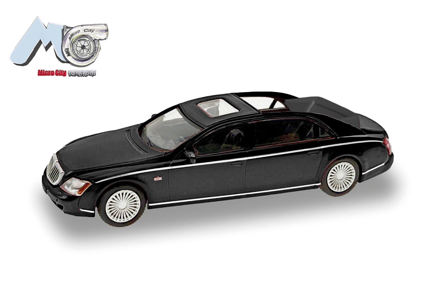 1:87 Herpa - MicroCity: Maybach 62S, schwarz (2002-2013)