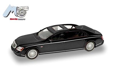 1:87 Herpa - MicroCity: Maybach 62S, schwarz (2002-2013) 1:87 Herpa - MicroCity: Maybach 62S, schwarz (2002-2013)
