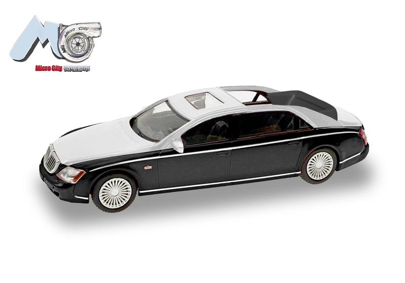 1:87 Herpa - MicroCity: Maybach 62S, schwarz/silber (2002-2013) 1:87 Herpa - MicroCity: Maybach 62S, schwarz/silber (2002-2013)