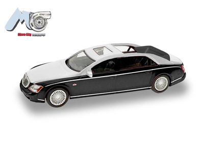 1:87 Herpa - MicroCity: Maybach 62S, schwarz/silber (2002-2013) 1:87 Herpa - MicroCity: Maybach 62S, schwarz/silber (2002-2013)