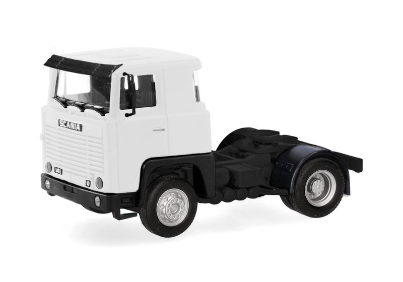 1:87 Herpa - Scania 141 Zugmaschine, 2achs, weiß 1:87 Herpa - Scania 141 Zugmaschine, 2achs, weiß