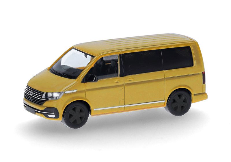1:87 Herpa - Volkswagen (VW) T6.1 Caravelle, Grape Yellow 1:87 Herpa - Volkswagen (VW) T6.1 Caravelle, Grape Yellow