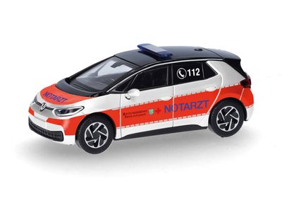 1:87 Herpa - Volkswagen (VW) ID.3 1:87 Herpa - Volkswagen (VW) ID.3 "Notarzt Friesland" (Niedersachsen)