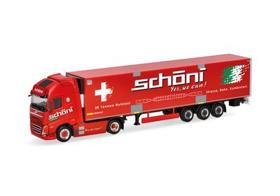1:87 Herpa - Volvo FH GL XL 2020 Electric Kühlkoffer-Sattelzug 1:87 Herpa - Volvo FH GL XL 2020 Electric Kühlkoffer-Sattelzug "Schöni" (Schweiz)
