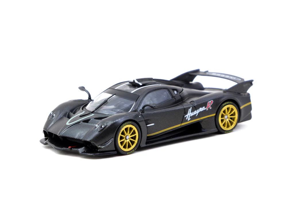 1:64 Tarmac - Pagani Huayra R, matt black carbon fiber