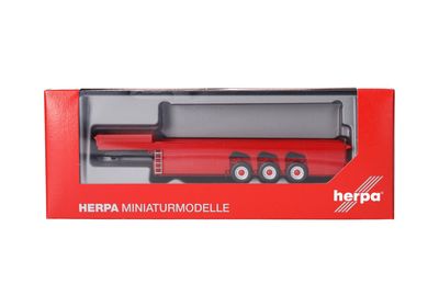 1:87 Herpa - Betonteileauflieger 3achs, rot 1:87 Herpa - Betonteileauflieger 3achs, rot